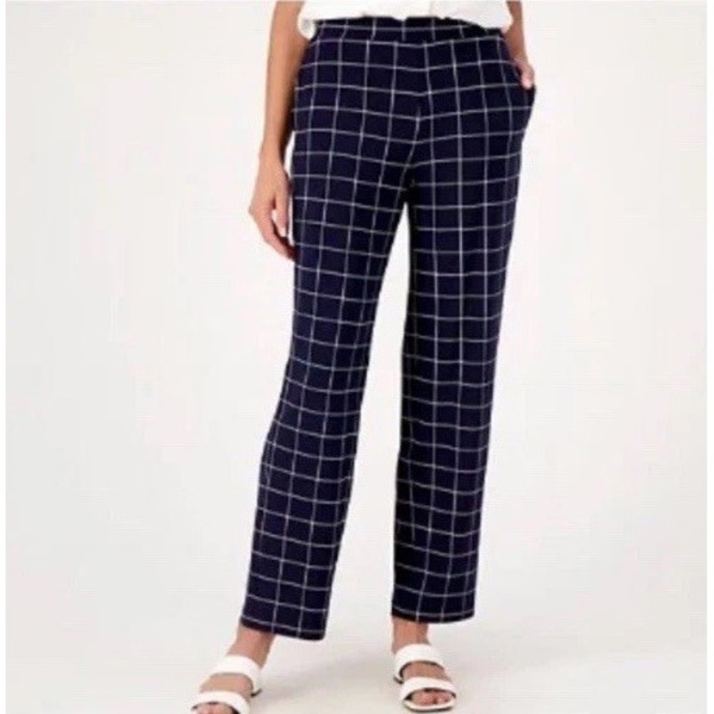 Women's Susan Graver Liquid Knit Pull-On Stretch Pants Sz 1XP EC